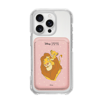 [DISNEY] THE LION KING - MY BOSS MUFASA/PINK (MAGSAFE LEATHER POCKET)
