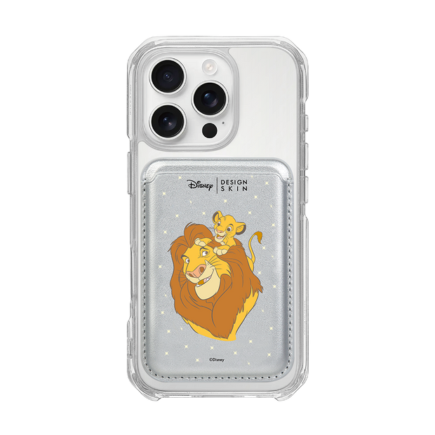 [DISNEY] THE LION KING - MY BOSS MUFASA/SILVER (MAGSAFE LEATHER POCKET)