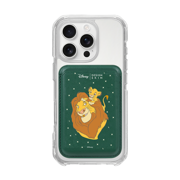 [DISNEY] THE LION KING - MY BOSS MUFASA/GREEN (MAGSAFE LEATHER POCKET)