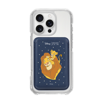 [DISNEY] THE LION KING - MY BOSS MUFASA/NAVY (MAGSAFE LEATHER POCKET)