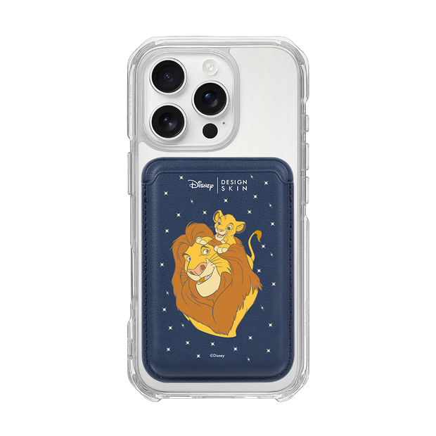 [DISNEY] THE LION KING - MY BOSS MUFASA/NAVY (MAGSAFE LEATHER POCKET)