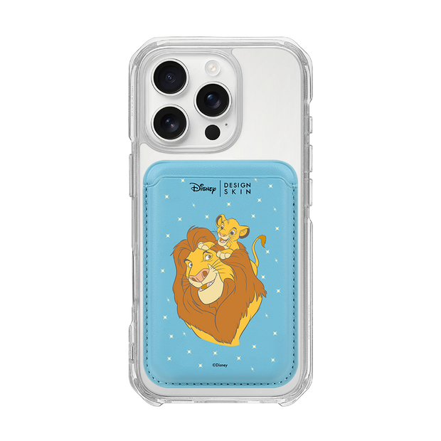 [DISNEY] THE LION KING - MY BOSS MUFASA/BLUE (MAGSAFE LEATHER POCKET)