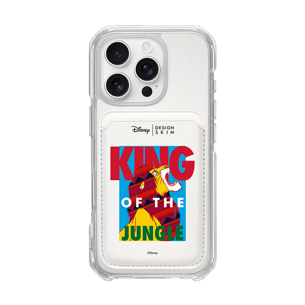 [DISNEY] THE LION KING - KING OF THE SIMBA/WHITE (MAGSAFE LEATHER POCKET)