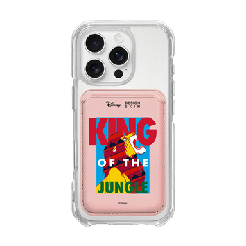 [DISNEY] THE LION KING - KING OF THE SIMBA/PINK (MAGSAFE LEATHER POCKET)