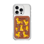 [DISNEY] THE LION KING - FLOWER SIMBA/BROWN (MAGSAFE LEATHER POCKET)