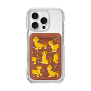 [DISNEY] THE LION KING - FLOWER SIMBA/BROWN (MAGSAFE LEATHER POCKET)