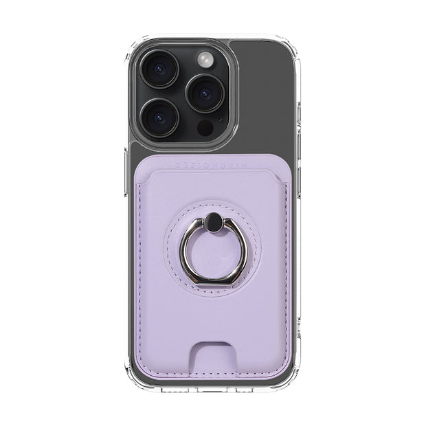 MAGSAFE CARD POCKET SMART RING_PURPLE/PURPLE (MAGSAFE LEATHER POCKET)