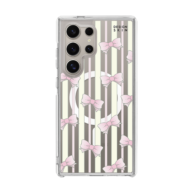 RIBBON - STRIPE/RIBBON (CLEAR MAGSAFE CASE)