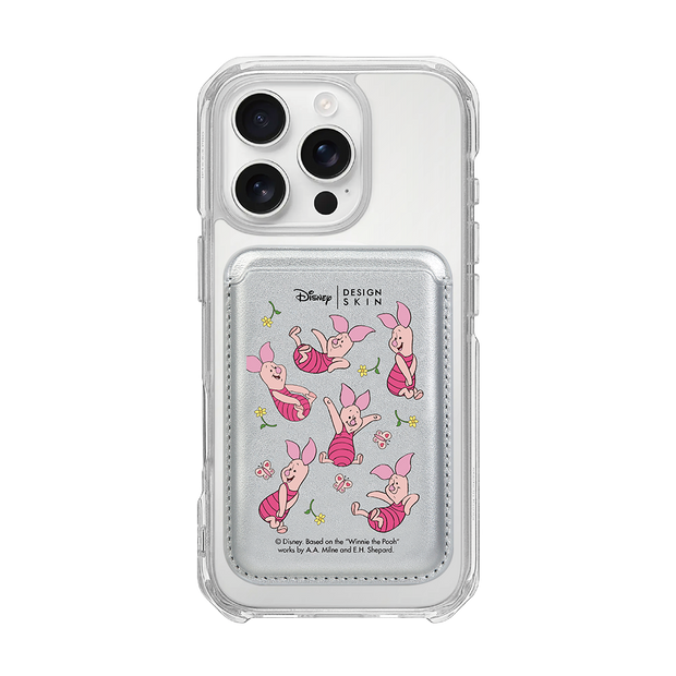 [DISNEY] WINNIE THE POOH 2 - PATTERN FLOWER PIGLET/SILVER