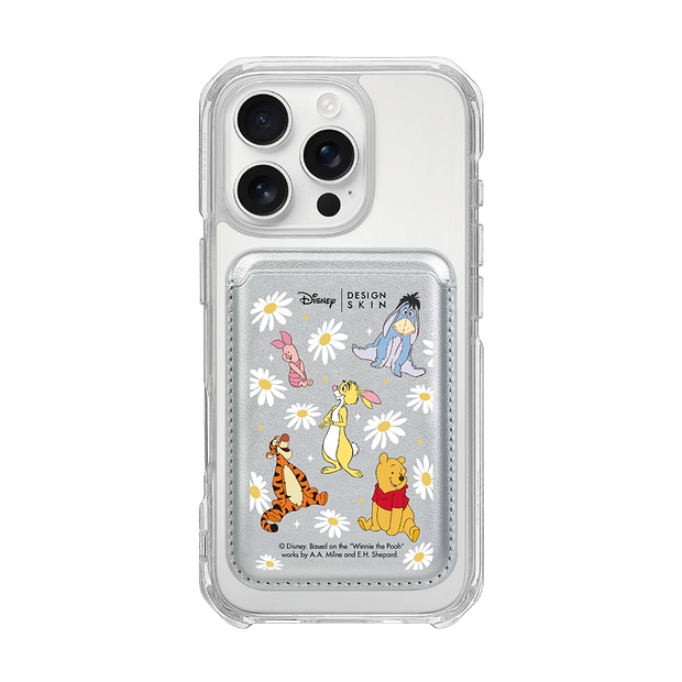 [DISNEY] WINNIE THE POOH 2 - PATTERN FLOWER POOH FRIENDS/SILVER
