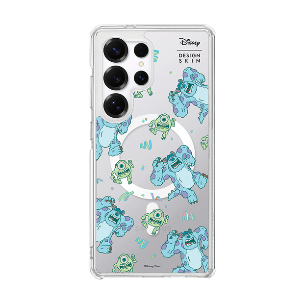 [DISNEY] PUFFY HAPPINESS - PATTERN SULLY & MIKE (CLEAR MAGSAFE CASE)
