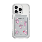 [DISNEY] STITCH – PATTERN ANGEL/SILVER (MAGSAFE LEATHER POCKET)