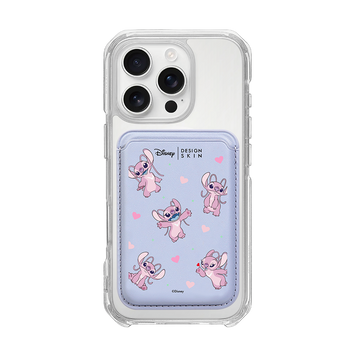 [DISNEY] STITCH – PATTERN ANGEL/LAVENDER (MAGSAFE LEATHER POCKET)