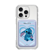 [DISNEY] STITCH - FULL HEART STITCH/LAVENDER (MAGSAFE LEATHER POCKET)