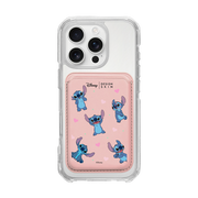 [DISNEY] STITCH - PATTERN STITCH/PINK (MAGSAFE LEATHER POCKET)