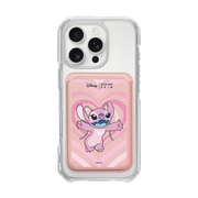 [DISNEY] STITCH - FULL HEART ANGEL/PINK (MAGSAFE LEATHER POCKET)