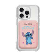 [DISNEY] STITCH – SHY STITCH/PINK (MAGSAFE LEATHER POCKET)