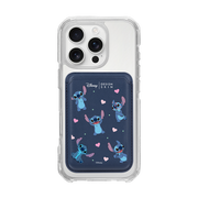 [DISNEY] STITCH - PATTERN STITCH/NAVY (MAGSAFE LEATHER POCKET)