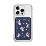 [DISNEY] STITCH – PATTERN ANGEL/NAVY (MAGSAFE LEATHER POCKET)