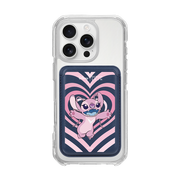 [DISNEY] STITCH - FULL HEART ANGEL/NAVY (MAGSAFE LEATHER POCKET)