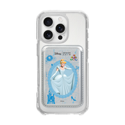 PRINCESS - CLOCK CINDERELLA / SILVER/SILVER (MAGSAFE LEATHER POCKET)