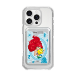 PRINCESS - CLAM ARIEL / SILVER/SILVER (MAGSAFE LEATHER POCKET)