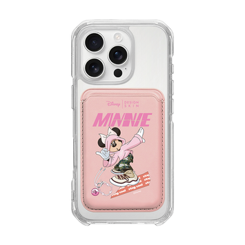 MAGSAFE LEATHER POCKET - REAL LIFE MINNIE / PINK/PINK (MAGSAFE LEATHER POCKET)