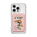 MAGSAFE LEATHER POCKET - REAL LIFE MICKEY / PINK/PINK (MAGSAFE LEATHER POCKET)