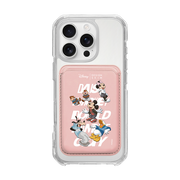 MAGSAFE LEATHER POCKET - STREET MICKEY FRIENDS / PINK/PINK (MAGSAFE LEATHER POCKET)