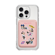 MAGSAFE LEATHER POCKET - STREET MINNIE PATTERN / PINK/PINK (MAGSAFE LEATHER POCKET)