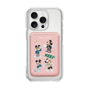 MAGSAFE LEATHER POCKET - STREET MICKEY PATTERN / PINK/PINK (MAGSAFE LEATHER POCKET)