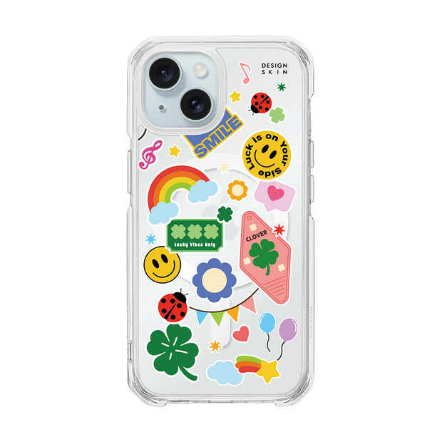 MAGSAFE GRAPHIC CASE - STICKER/CLOVER (CLEAR MAGSAFE CASE)