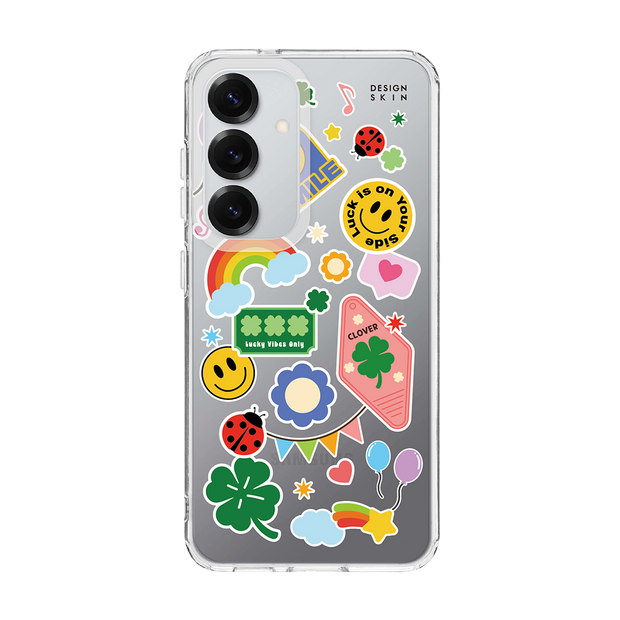 CLEAR CASE - STICKER/CLOVER (CLEAR CASE)
