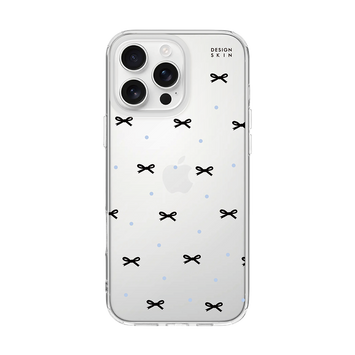 CLEAR CASE - BLACK RIBBON/BLUE (CLEAR CASE)