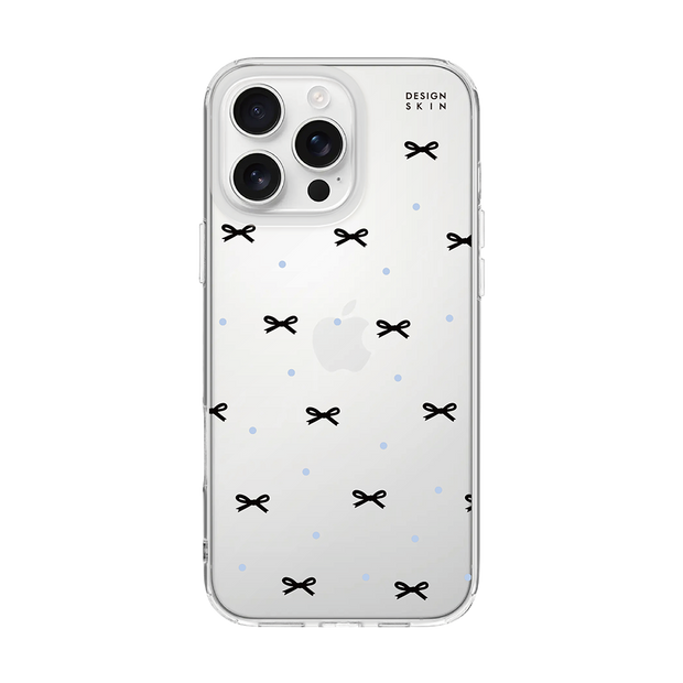 CLEAR CASE - BLACK RIBBON/BLUE (CLEAR CASE)