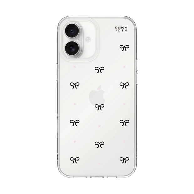 CLEAR CASE - BLACK RIBBON/PINK (CLEAR CASE)