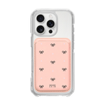 MAGSAFE LEATHER POCKET - PINK/BLACK RIBBON/PINK/PINK (MAGSAFE LEATHER POCKET)
