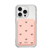 MAGSAFE LEATHER POCKET - PINK/BLACK RIBBON/PINK/PINK (MAGSAFE LEATHER POCKET)