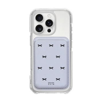 MAGSAFE LEATHER POCKET - LAVENDER/BLACK RIBBON/BLUE/LAVENDER (MAGSAFE LEATHER POCKET)