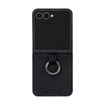 RING GRIP POCKET CASE - SAFFIANO/BLACK (RING GRIP POCKET CASE) (Galaxy Z Flip7)