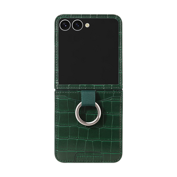 RING GRIP POCKET CASE - CROCO/GREEN (RING GRIP POCKET CASE)