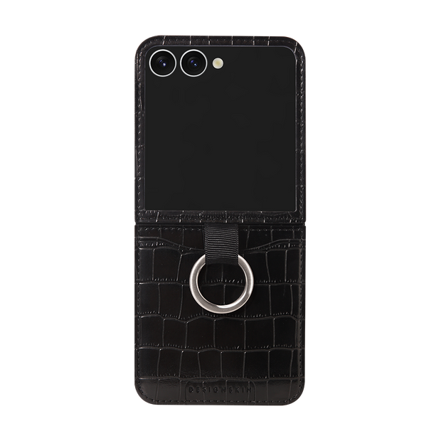 RING GRIP POCKET CASE - CROCO/BLACK (RING GRIP POCKET CASE)
