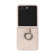 RING GRIP POCKET CASE - CROCO/IVORY (RING GRIP POCKET CASE)