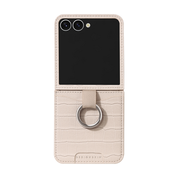 RING GRIP POCKET CASE - CROCO/IVORY (RING GRIP POCKET CASE)
