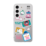 MUNG GIRL - STICKER MUNG GIRL AND BLANKY CLEAR CASE (CLEAR CASE)