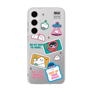 MUNG GIRL - STICKER MUNG GIRL AND BLANKY CLEAR CASE (CLEAR CASE)