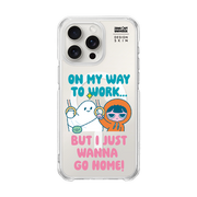 MUNG GIRL - GO TO WORK MUNG GIRL AND BLANKY MAGSAFE GRAPHIC CASE (CLEAR MAGSAFE CASE)