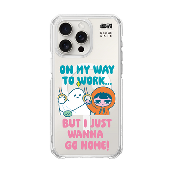MUNG GIRL - GO TO WORK MUNG GIRL AND BLANKY MAGSAFE GRAPHIC CASE (CLEAR MAGSAFE CASE)