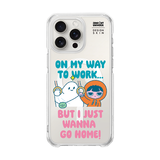 MUNG GIRL - GO TO WORK MUNG GIRL AND BLANKY MAGSAFE GRAPHIC CASE (CLEAR MAGSAFE CASE)
