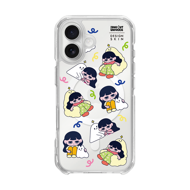 MUNG GIRL - PATTERN MUNG GIRL AND BLANKY MAGSAFE GRAPHIC CASE (CLEAR MAGSAFE CASE)